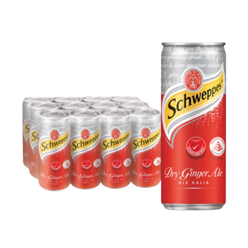 Schweppes Drink Can (Dry Ginger Ale) 320ml x12