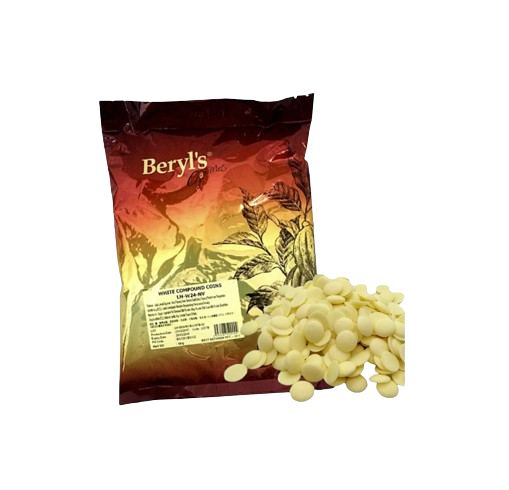 Beryl's White Chocolate Compound Coin \ Syiling Kompaun Coklat Putih Beryl 1Kg