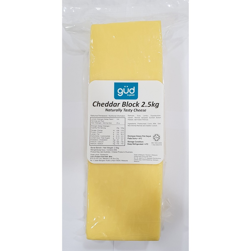 Gud Cheddar Block 2.5kg