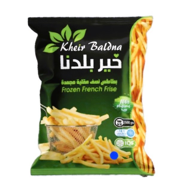 Khair Baladna Frozen French Fries 9mm 2.5Kg
