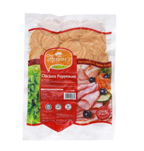 Hennies Chicken Pepperoni 500g