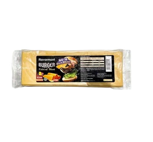 Flavormont  Burger Colored Cheese (84's+6) Slices 1.107Kg
